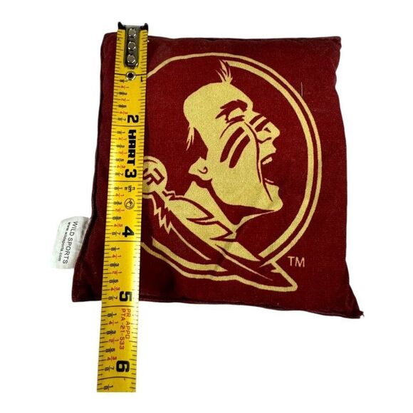 Vintage FSU Florida State Seminoles Cornhole Bean Bags Set Of 8 w/ Carrying Bag - Picture 4 of 5
